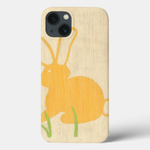 Yellow Bunny and Green Grass by Chariklia Zarris iPhone 13 Case