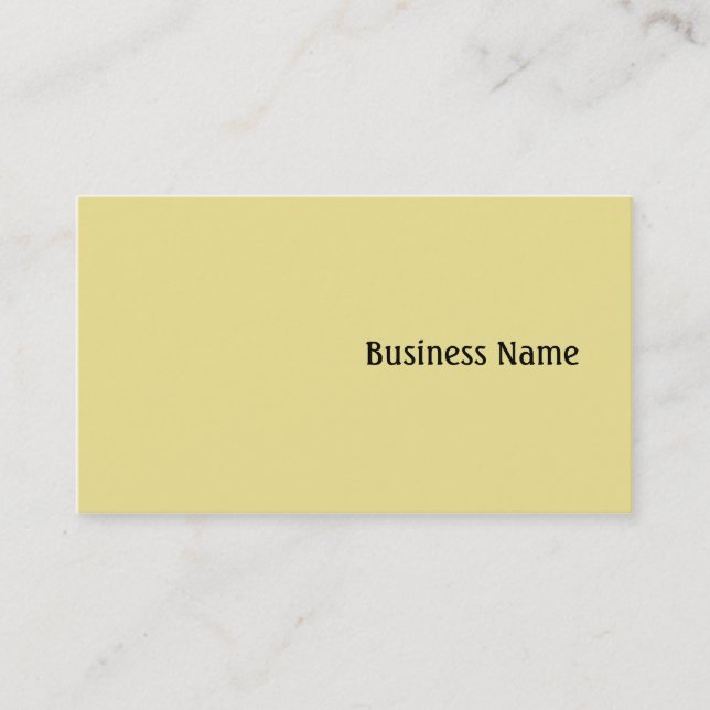Yellow Business Card (Front)