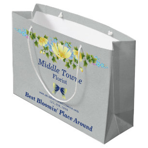 Yellow Buttercups and Blue Iris Shopping Bag