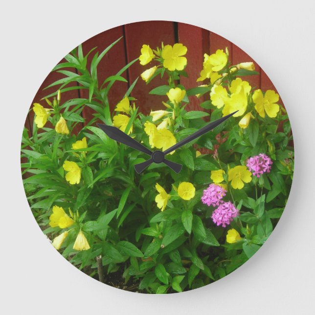 Yellow Buttercups wall clock (Front)