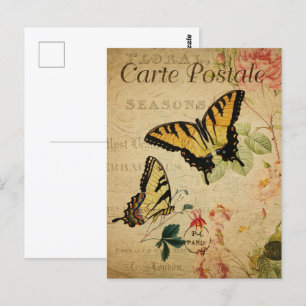 Yellow Butterflies Postcard