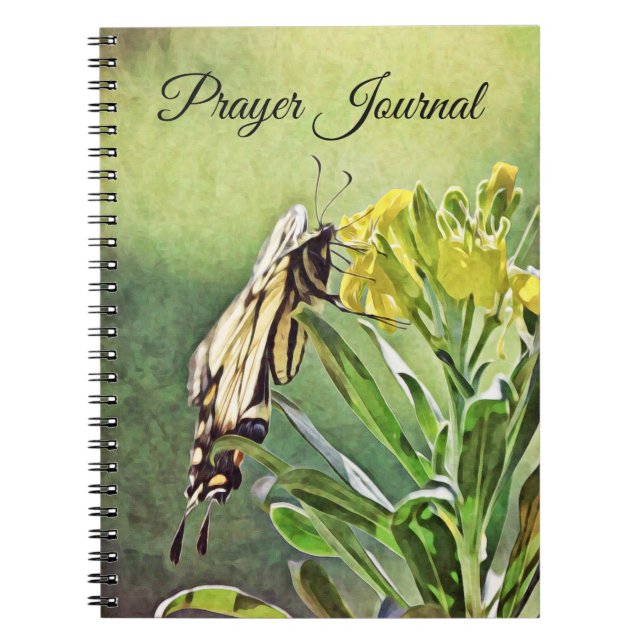 Yellow Butterfly Art Prayer Journal (Front)