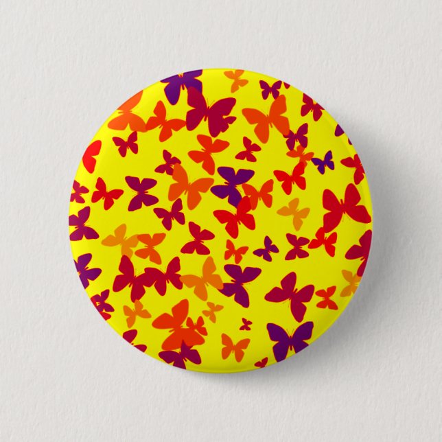 Yellow Butterfly Button (Front)