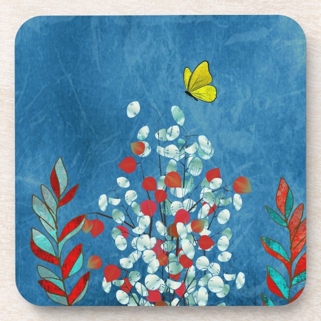 Yellow Butterfly Coaster (Front)