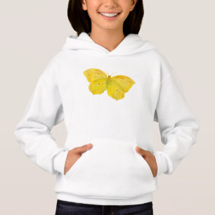 Yellow Butterfly Common Brimstone flying 