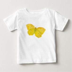 Yellow Butterfly Common Brimstone flying  Baby T-Shirt