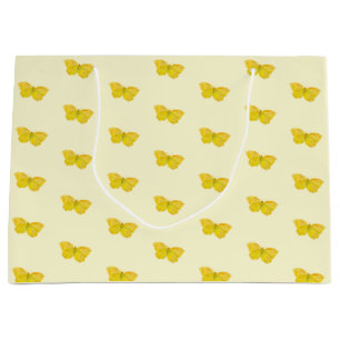 Yellow Butterfly Common Brimstone Flying Large Gift Bag