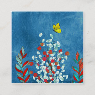 Yellow Butterfly Enclosure Card