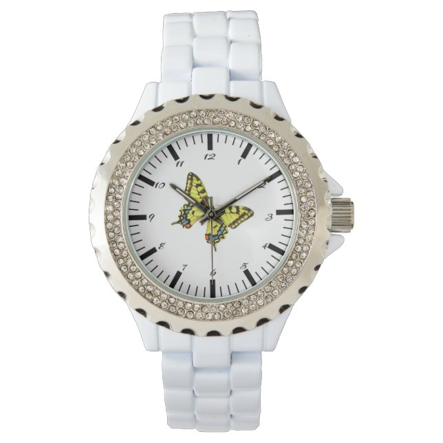 Yellow Butterfly eWatch Watch (Front)