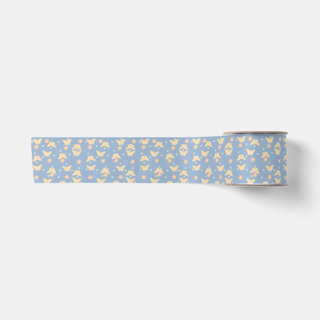 Yellow Butterfly : Satin Ribbon (Front)
