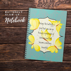 🌼✍️Yellow Butterfly Something Beautiful Notebook