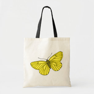 Yellow Butterfly Tote Bag