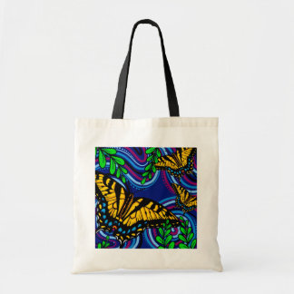 Yellow Butterfly Tote Bag