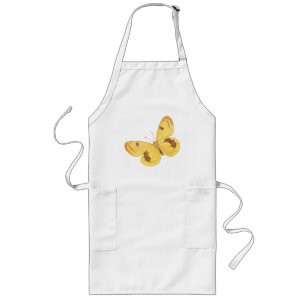 Yellow Butterfly - Vintage Fine Art Apron