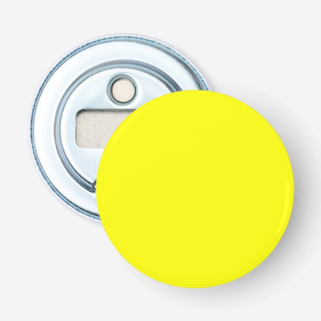 Yellow Button Bottle Opener (Front)