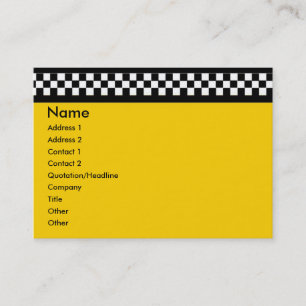 Yellow Cab Business Card