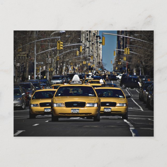 Yellow Cab Charge Postcard (Front)