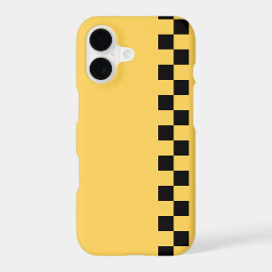 Yellow cab chequered pattern