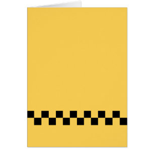 Yellow cab chequered pattern