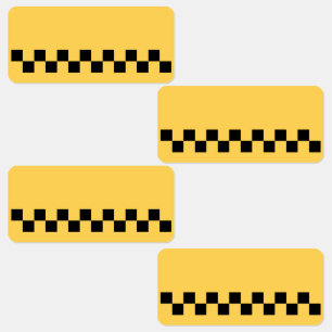 Yellow cab chequered pattern