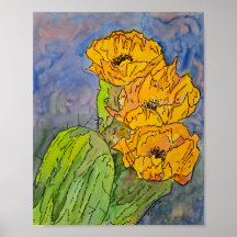 Yellow Cactus Flower