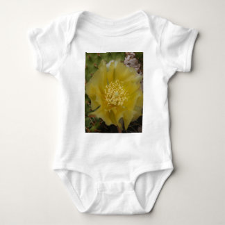 Yellow Cactus In Bloom Baby Bodysuit