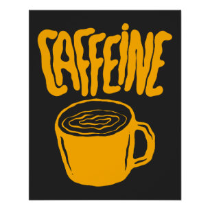 Yellow Caffeine Poster