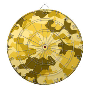 Yellow Camo Dartboard