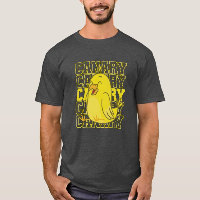 Yellow Canary Bird funny T-Shirt (Front)