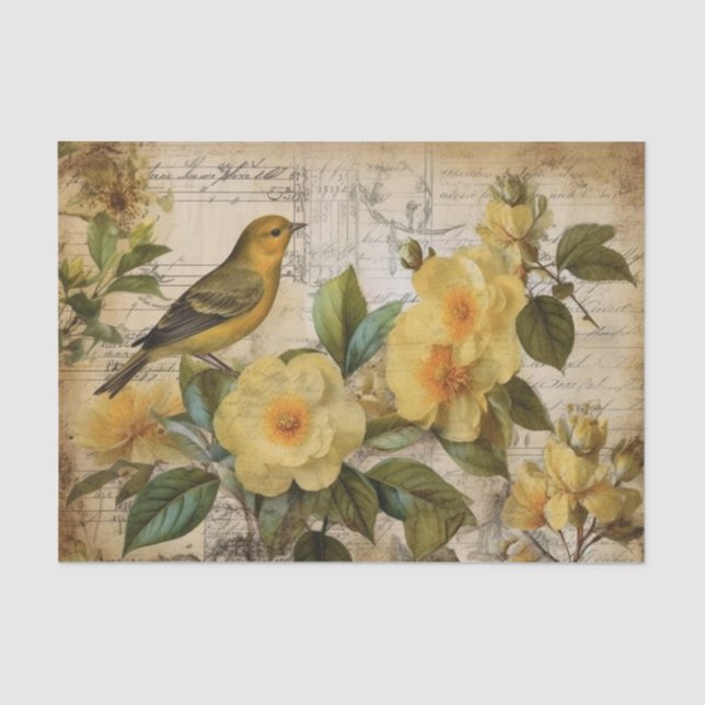 Yellow Canary Tissue Paper (Front)