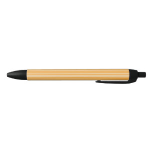 Yellow candy stripes black ink pen