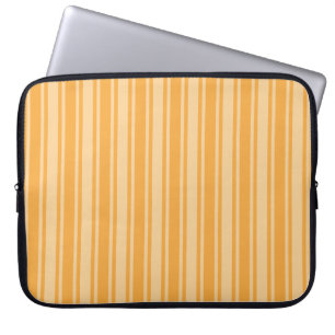 Yellow candy stripes laptop sleeve