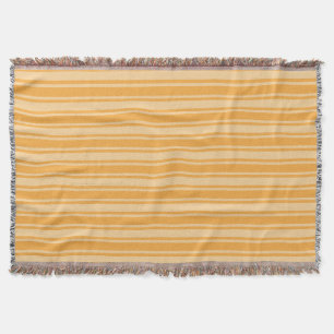 Yellow candy stripes throw blanket