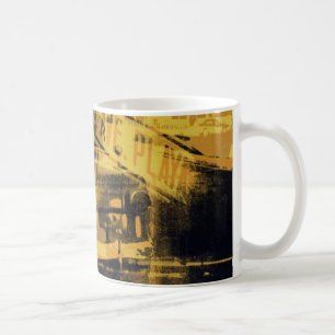 Yellow Car and Street Sign Coffee Mug