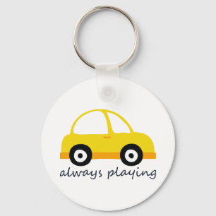 Yellow Car Keychain
