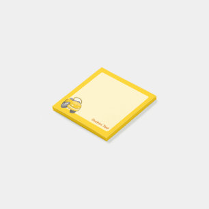 Yellow Cartoon Car Post-it Notes