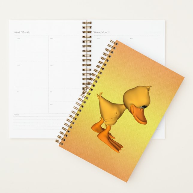 Yellow Cartoon Duck Planner (Display)