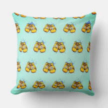 Yellow Cartoons Boxing Gloves