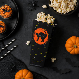 Yellow Cat Eyes on Black Best Halloween Party Favour Box
