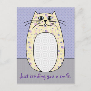 'Yellow Cat' Postcard