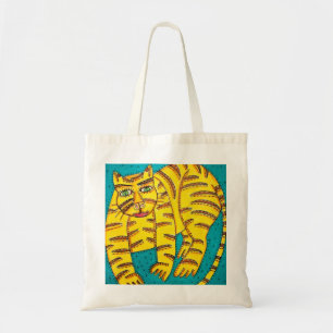 Yellow Cat Tote Bag