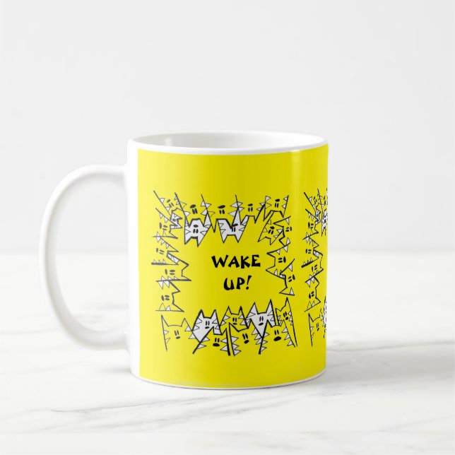 YELLOW CATS MUG (Left)