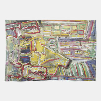 Yellow, Cello Tea Towel