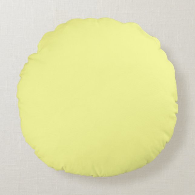 Yellow Chalk Round Cushion (Front)