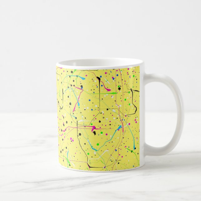 Yellow chaos coffee mug (Right)
