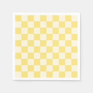Yellow Checkerboard Napkin