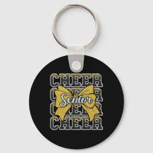 Yellow Cheer Senior 2025 Cl Cheerleading Graduatio Key Ring