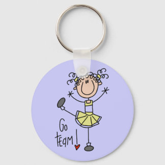Yellow Cheerleader Tshirts and Gifts Key Ring