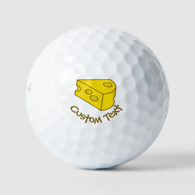 Yellow Cheese Golf Balls (Front)