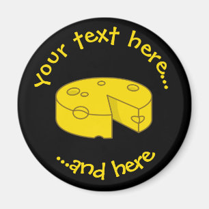 Yellow Cheese Magnet